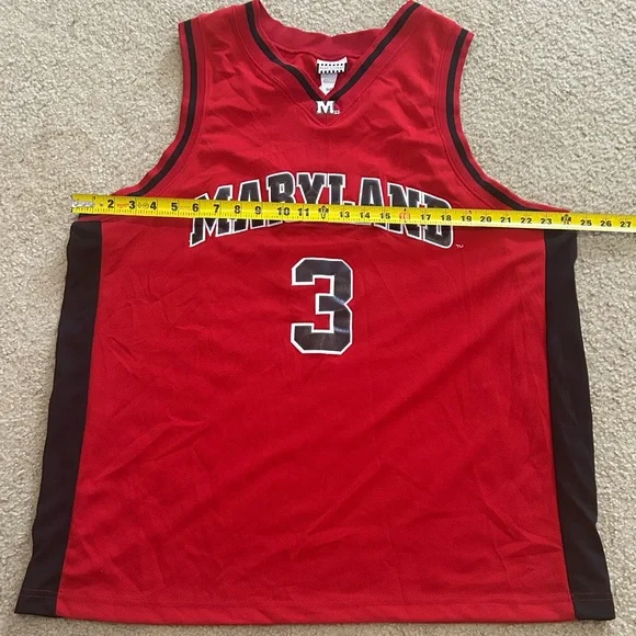 Y2K Maryland Terrapins #3 Foot Locker Adult XL Basketball Jersey - Picture 6 of 7